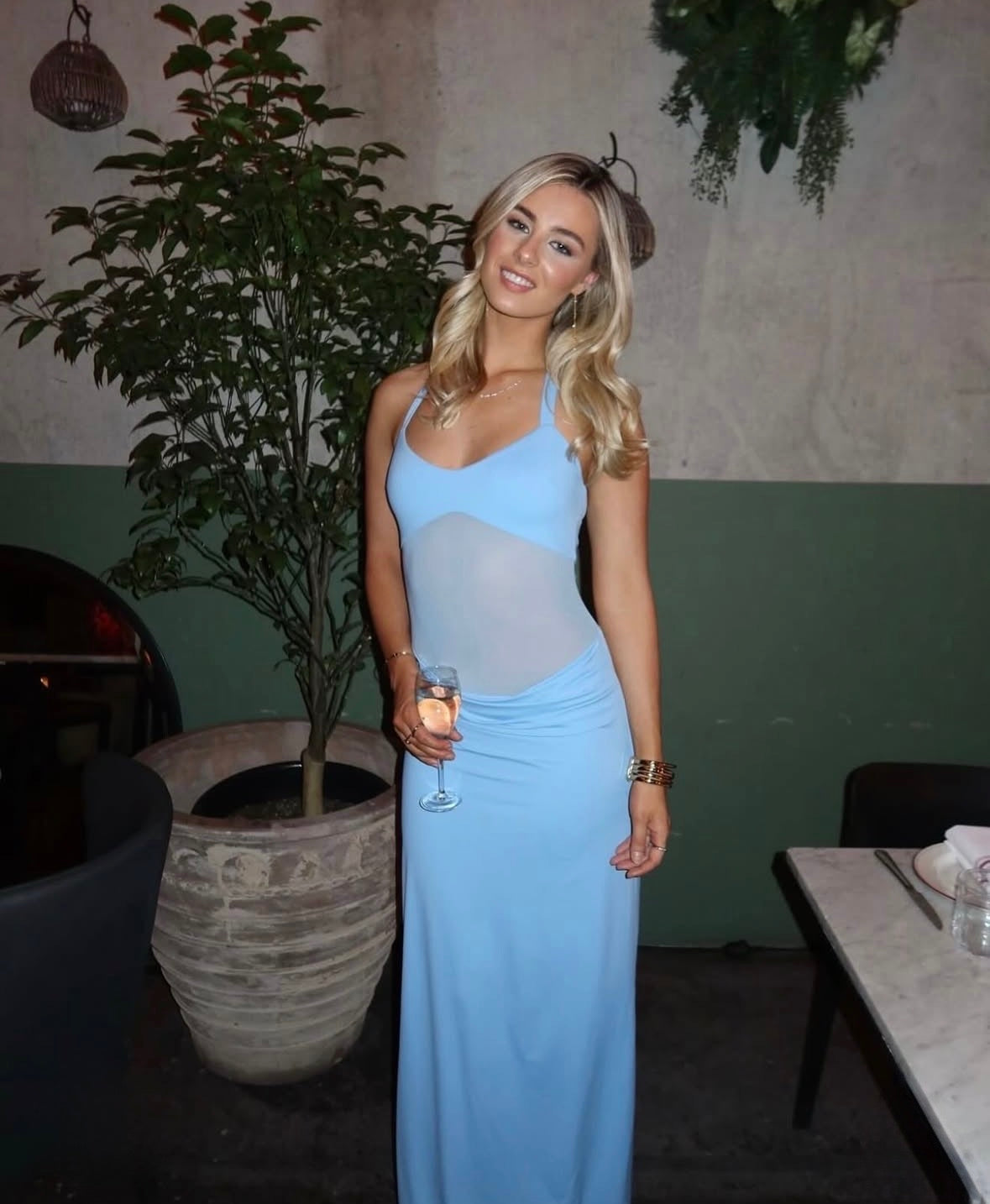Sasha Therese | Sariya Maxi Dress - Sky Blue
