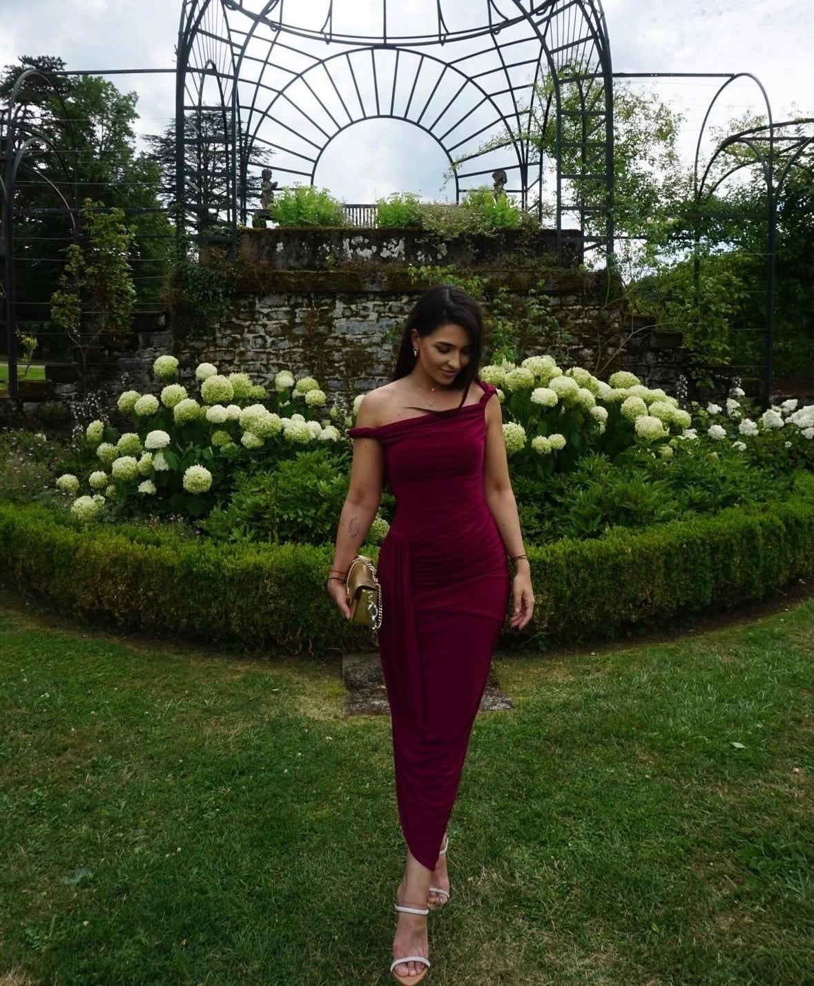 Club L London | Tulisa Maxi - Burgundy
