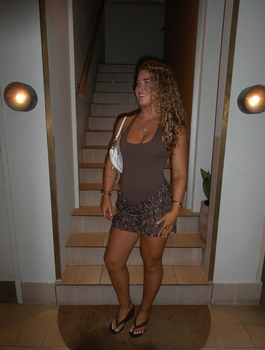 BENNI | Ariel Mini Dress - Cocoa